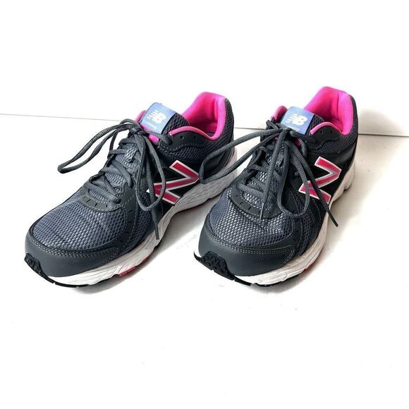 New Balance 450 v3 Running Shoe Womens Sz 11 D Grey Pink Walking Sneaker Low Top - Picture 3 of 11